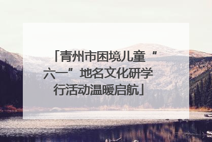 青州市困境儿童“六一”地名文化研学行活动温暖启航