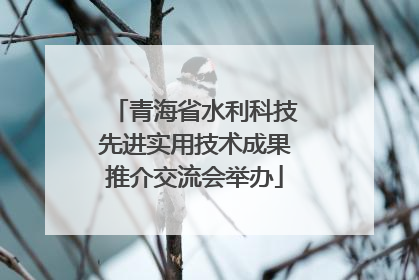 青海省水利科技先进实用技术成果推介交流会举办