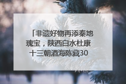 非遗好物再添秦地瑰宝，陕西白水杜康十三朝酒海陈藏30年别具一格