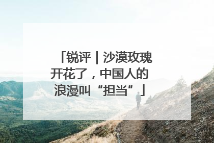 锐评｜沙漠玫瑰开花了，中国人的浪漫叫“担当”