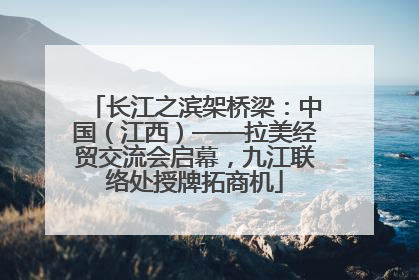 长江之滨架桥梁：中国（江西）——拉美经贸交流会启幕，九江联络处授牌拓商机