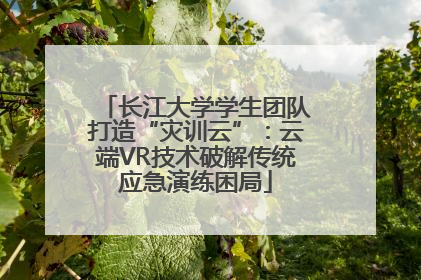 长江大学学生团队打造“灾训云”：云端VR技术破解传统应急演练困局