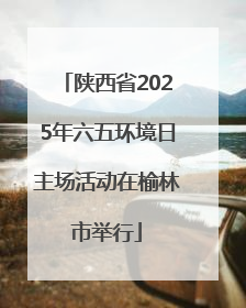 陕西省2025年六五环境日主场活动在榆林市举行
