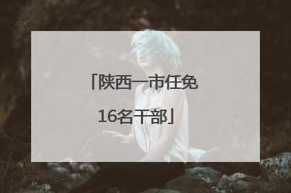 陕西一市任免16名干部