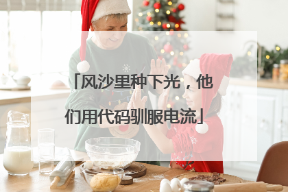 风沙里种下光，他们用代码驯服电流