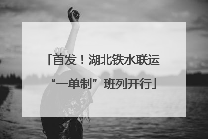 首发！湖北铁水联运“一单制”班列开行