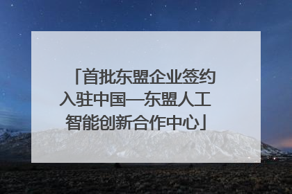 首批东盟企业签约入驻中国—东盟人工智能创新合作中心