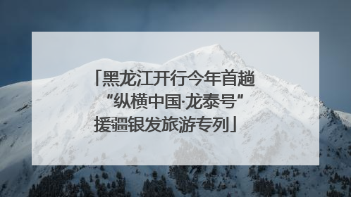 黑龙江开行今年首趟“纵横中国·龙泰号”援疆银发旅游专列