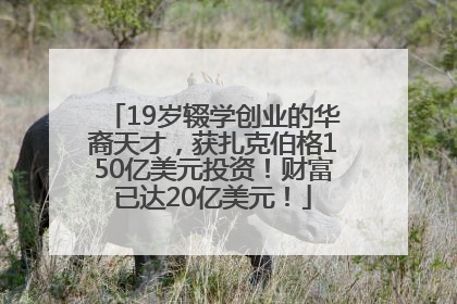 19岁辍学创业的华裔天才，获扎克伯格150亿美元投资！财富已达20亿美元！