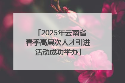 2025年云南省春季高层次人才引进活动成功举办