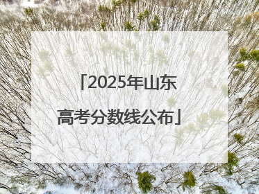 2025年山东高考分数线公布