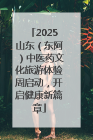 2025山东（东阿）中医药文化旅游体验周启动，开启健康新篇章
