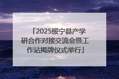 2025绥宁县产学研合作对接交流会暨工作站揭牌仪式举行