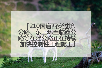 210国道西安过境公路、东三环至临潼公路等在建公路正在持续加快控制性工程施工