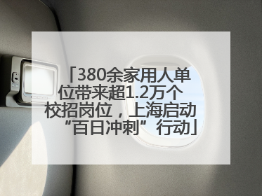 380余家用人单位带来超1.2万个校招岗位，上海启动“百日冲刺”行动