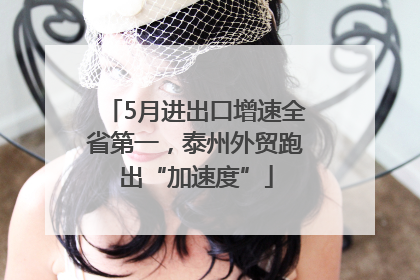 5月进出口增速全省第一，泰州外贸跑出“加速度”