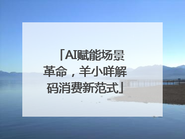 AI赋能场景革命，羊小咩解码消费新范式