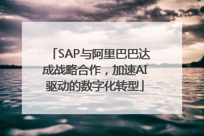 SAP与阿里巴巴达成战略合作，加速AI驱动的数字化转型